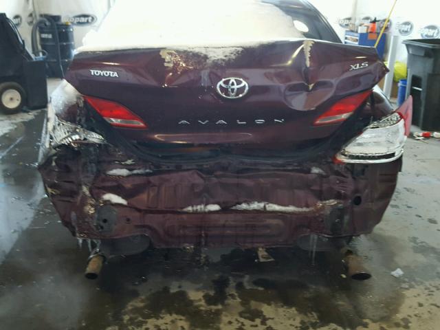 4T1BK36B17U216211 - 2007 TOYOTA AVALON XL PURPLE photo 9