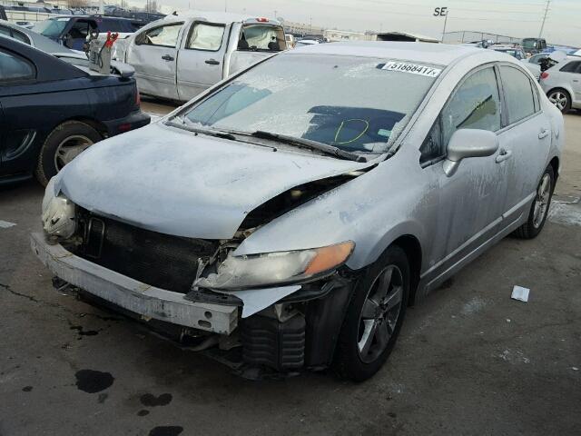 1HGFA168X6L081396 - 2006 HONDA CIVIC EX SILVER photo 2