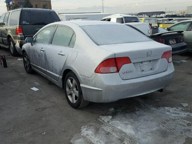 1HGFA168X6L081396 - 2006 HONDA CIVIC EX SILVER photo 3