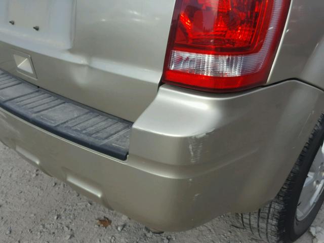 1FMCU0D7XBKA56670 - 2011 FORD ESCAPE XLT TAN photo 9