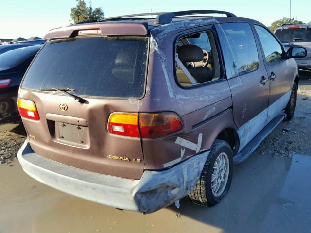 4T3ZF13C5YU316387 - 2000 TOYOTA SIENNA LE BROWN photo 4