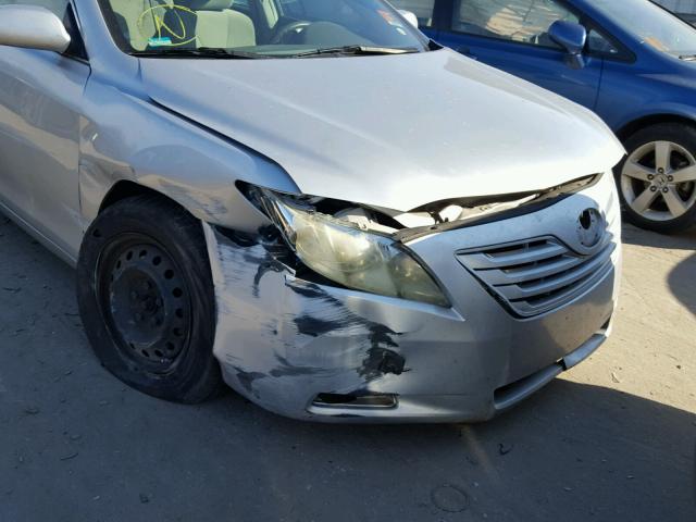 4T1BE46K78U739862 - 2008 TOYOTA CAMRY CE SILVER photo 9