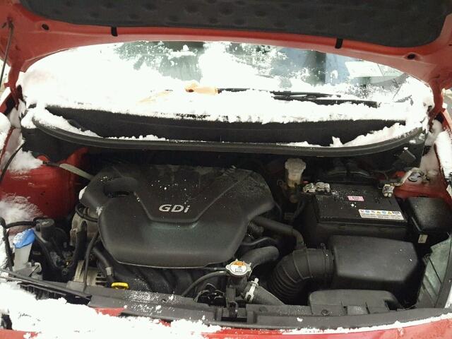 KNADM4A3XF6506265 - 2015 KIA RIO LX Կարմիր լուսանկար 7