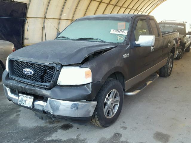 1FTPX12505NB21730 - 2005 FORD F150 GRAY photo 2