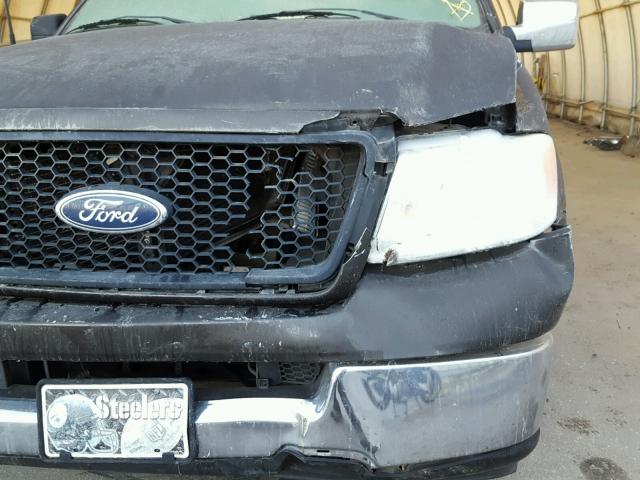 1FTPX12505NB21730 - 2005 FORD F150 GRAY photo 9