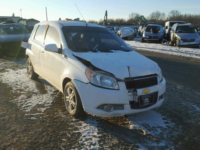 KL1TG6DE6AB102398 - 2010 CHEVROLET AVEO LT WHITE photo 1