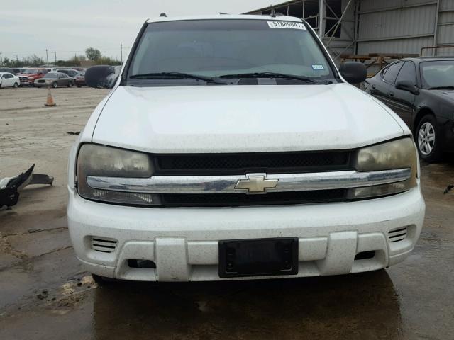 1GNDS13SX62163967 - 2006 CHEVROLET TRAILBLAZE WHITE photo 9