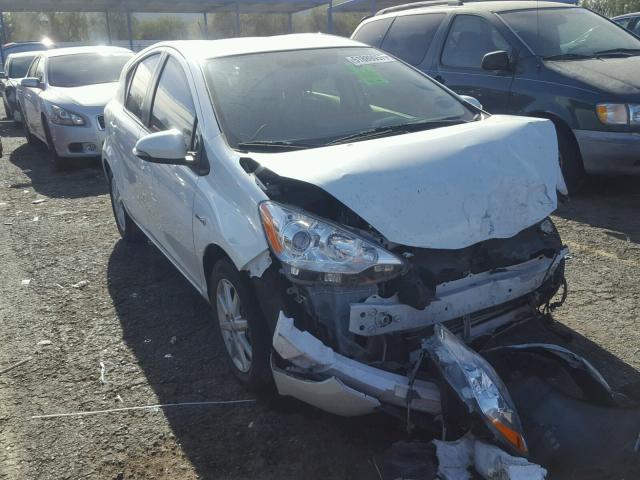 JTDKDTB36D1549904 - 2013 TOYOTA PRIUS C WHITE photo 1