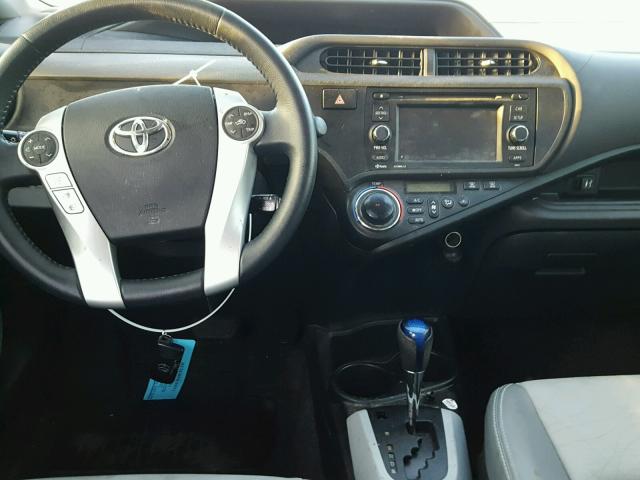 JTDKDTB36D1549904 - 2013 TOYOTA PRIUS C WHITE photo 9