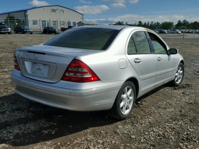 WDBRF61J53F348506 - 2003 MERCEDES-BENZ C 240 SILVER photo 4