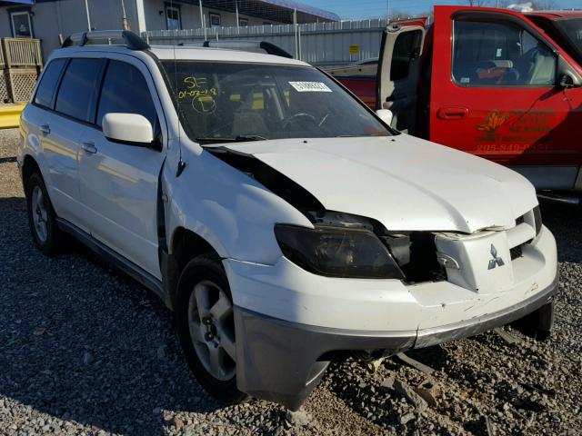 JA4LX41F44U042831 - 2004 MITSUBISHI OUTLANDER WHITE photo 1