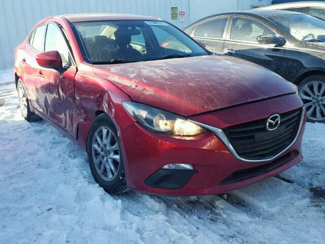 JM1BM1V77E1168762 - 2014 MAZDA 3 TOURING RED photo 1