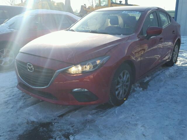 JM1BM1V77E1168762 - 2014 MAZDA 3 TOURING RED photo 2