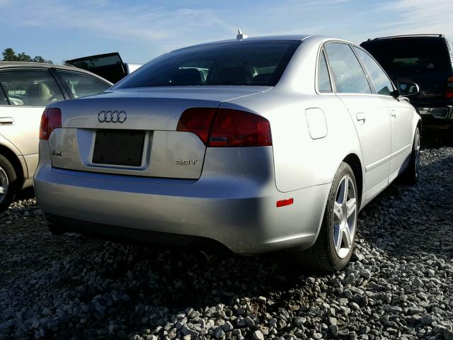 WAUAF78E57A140705 - 2007 AUDI A4 2 SILVER photo 4