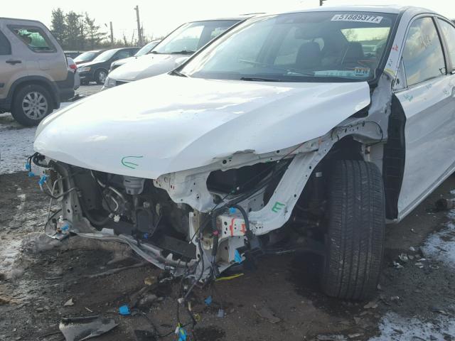 1HGCR2F87EA197344 - 2014 HONDA ACCORD EXL WHITE photo 9