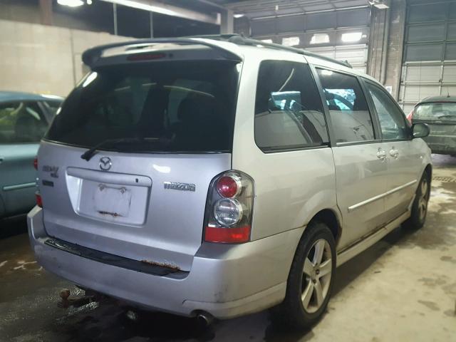 JM3LW28J060570357 - 2006 MAZDA MPV WAGON SILVER photo 4