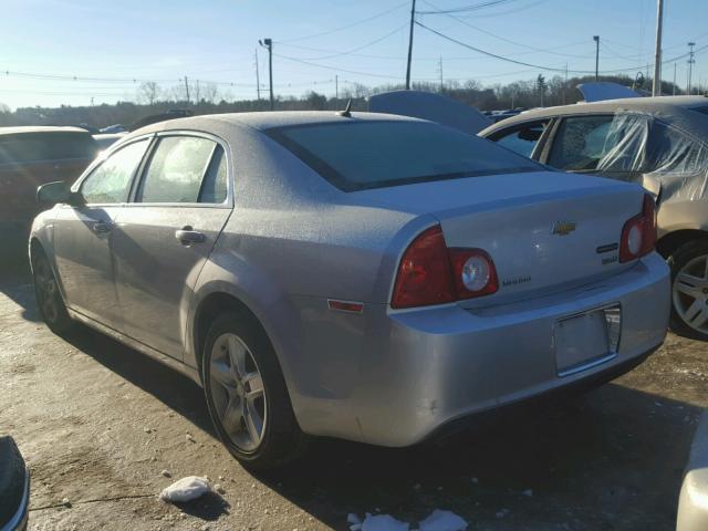 1G1ZA5EK5A4154119 - 2010 CHEVROLET MALIBU LS ვერცხლისფერი ფოტო 3