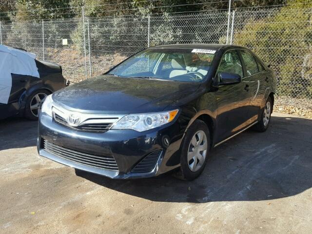 4T1BF1FK6EU382777 - 2014 TOYOTA CAMRY L BLUE photo 2