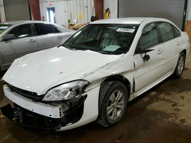 2G1WF5E37C1326727 - 2012 CHEVROLET IMPALA LS WHITE photo 2