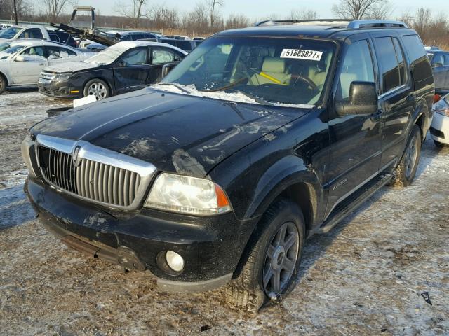 5LMEU78H43ZJ25623 - 2003 LINCOLN AVIATOR BLACK photo 2