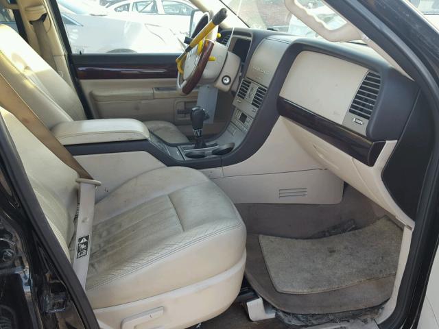 5LMEU78H43ZJ25623 - 2003 LINCOLN AVIATOR BLACK photo 5