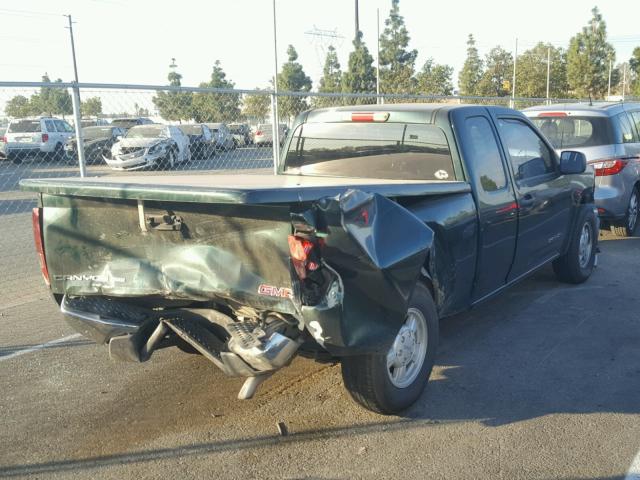 1GTCS196258171393 - 2005 GMC CANYON GREEN photo 4