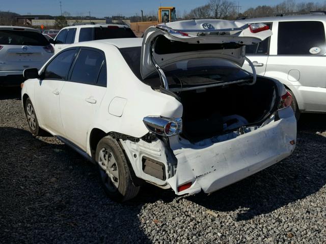 JTDBU4EE1B9163361 - 2011 TOYOTA COROLLA BA WHITE photo 3