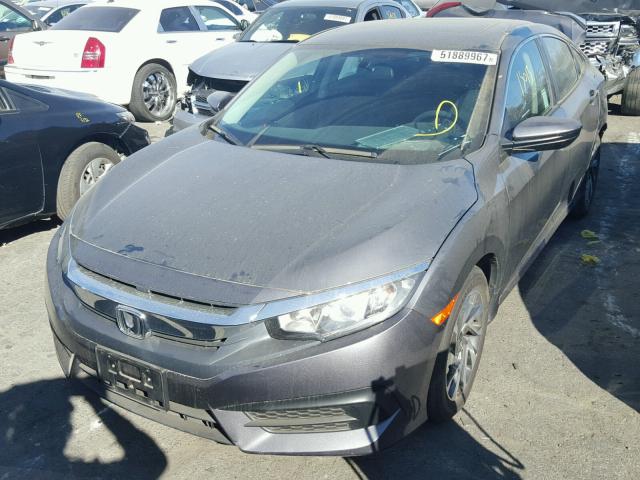 2HGFC2F71GH555192 - 2016 HONDA CIVIC EX GRAY photo 2