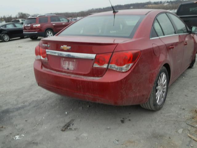 1G1PJ5SC0C7188622 - 2012 CHEVROLET CRUZE ECO RED photo 4