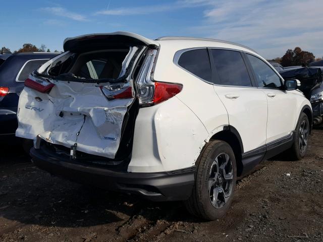 5J6RW1H99JL010681 - 2018 HONDA CR-V TOURI WHITE photo 4