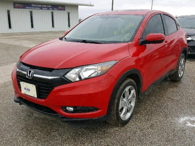 3CZRU5H59HM715984 - 2017 HONDA HR-V EX RED photo 2