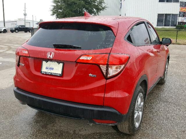 3CZRU5H59HM715984 - 2017 HONDA HR-V EX RED photo 4