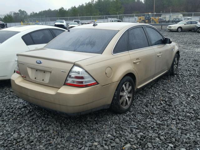 1FAHP24W08G123248 - 2008 FORD TAURUS SEL TAN photo 4