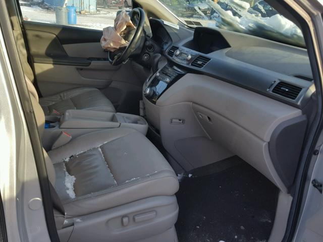 5FNRL5H69BB087566 - 2011 HONDA ODYSSEY EX SILVER photo 5