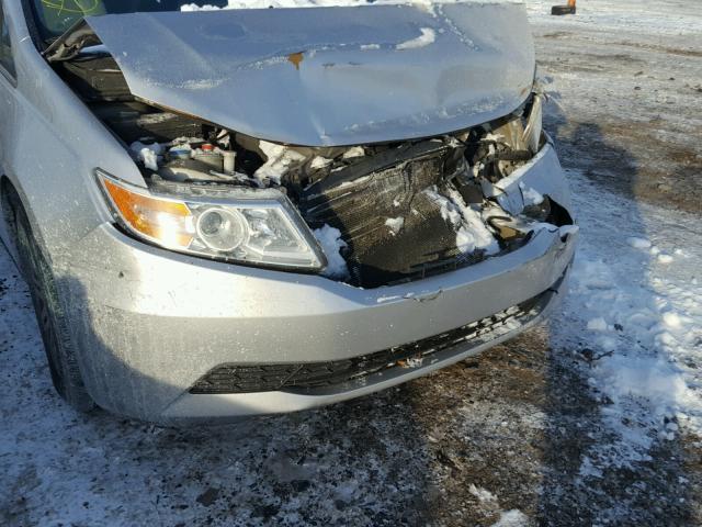 5FNRL5H69BB087566 - 2011 HONDA ODYSSEY EX SILVER photo 9