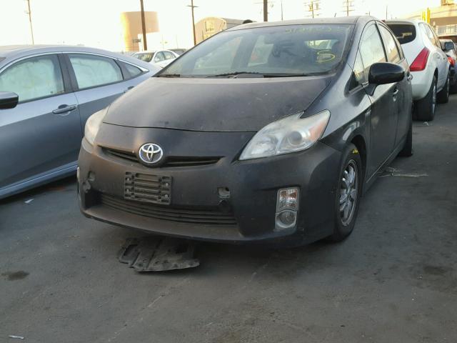 JTDKN3DUXA1204891 - 2010 TOYOTA PRIUS BLACK photo 2