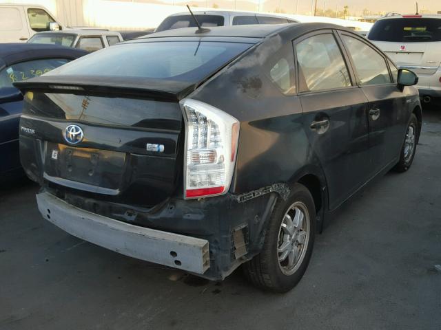 JTDKN3DUXA1204891 - 2010 TOYOTA PRIUS BLACK photo 4