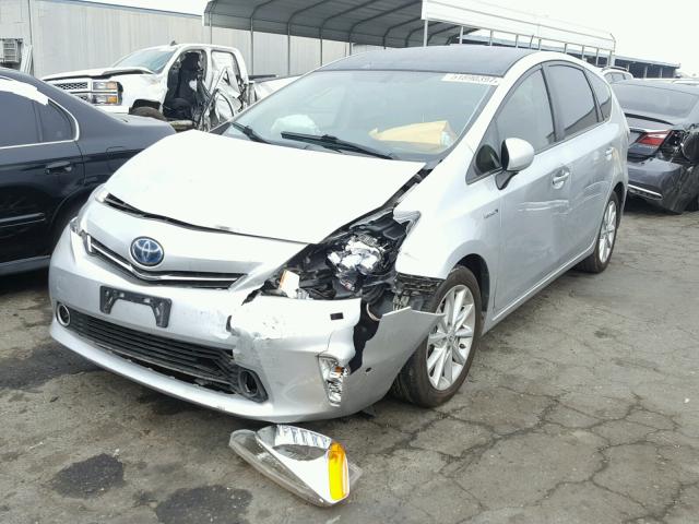 JTDZN3EUXC3149122 - 2012 TOYOTA PRIUS V SILVER photo 2