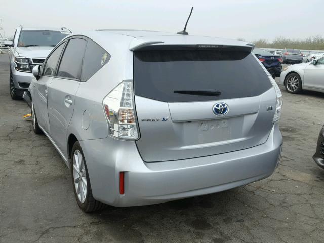 JTDZN3EUXC3149122 - 2012 TOYOTA PRIUS V SILVER photo 3