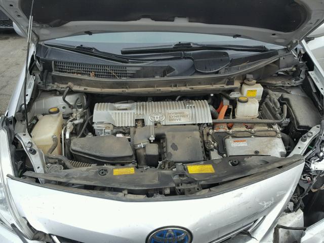 JTDZN3EUXC3149122 - 2012 TOYOTA PRIUS V SILVER photo 7