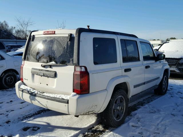 1J8HG48K06C206169 - 2006 JEEP COMMANDER WHITE photo 4