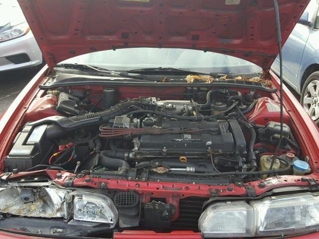 JH4DA9353NS028718 - 1992 ACURA INTEGRA LS RED photo 7