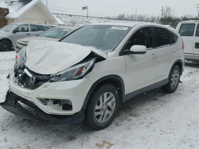 5J6RM4H56FL011119 - 2015 HONDA CR-V EX WHITE photo 2