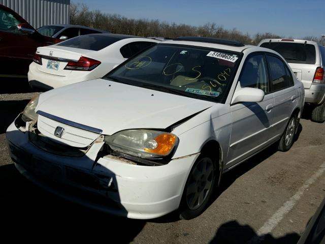 2HGES26712H561047 - 2002 HONDA CIVIC EX WHITE photo 2