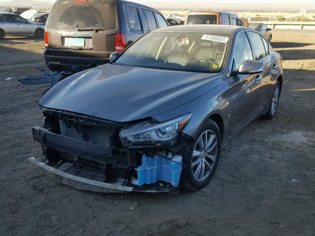 JN1BV7AR5FM391747 - 2015 INFINITI Q50 BASE Gris foto 2