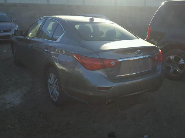 JN1BV7AR5FM391747 - 2015 INFINITI Q50 BASE Gris foto 3