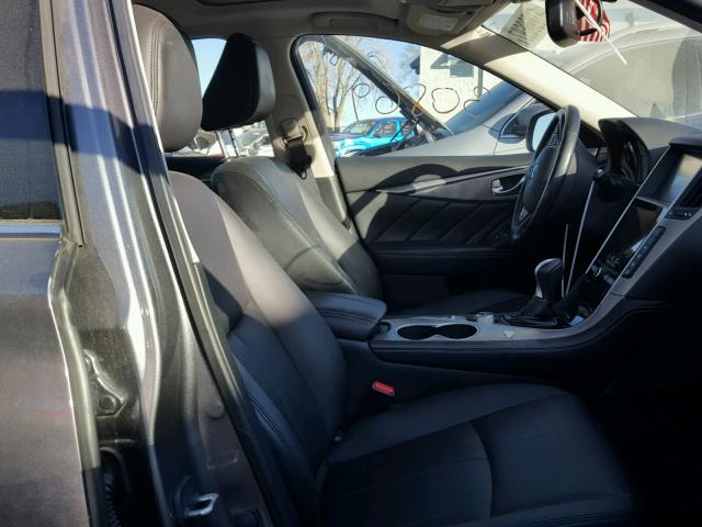 JN1BV7AR5FM391747 - 2015 INFINITI Q50 BASE Gris foto 5