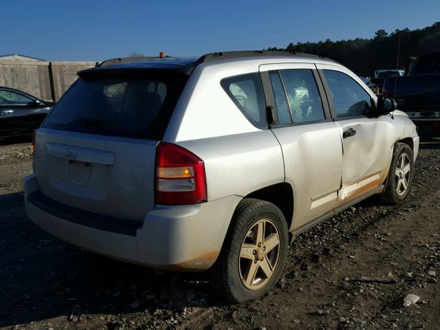 1J8FT47W87D256417 - 2007 JEEP COMPASS SILVER photo 4