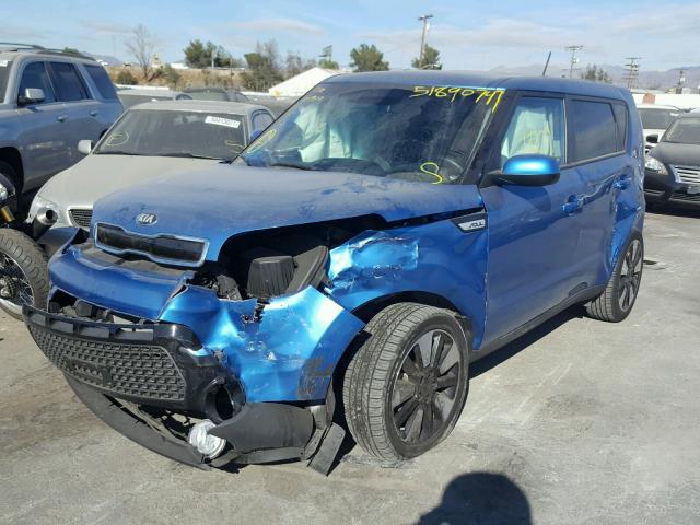 KNDJP3A57G7340579 - 2016 KIA SOUL + BLUE photo 2