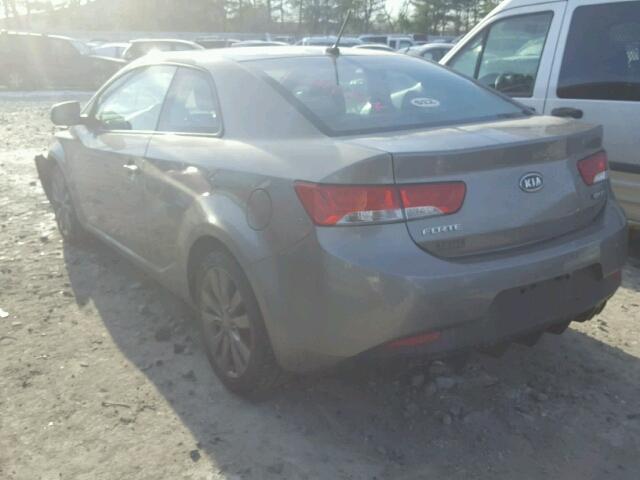 KNAFW6A37B5365962 - 2011 KIA FORTE SX GRAY photo 3